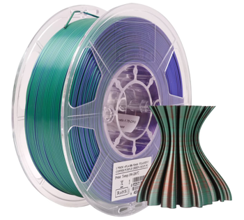 eSun PLA-Silk Mystic Filament copper purple green